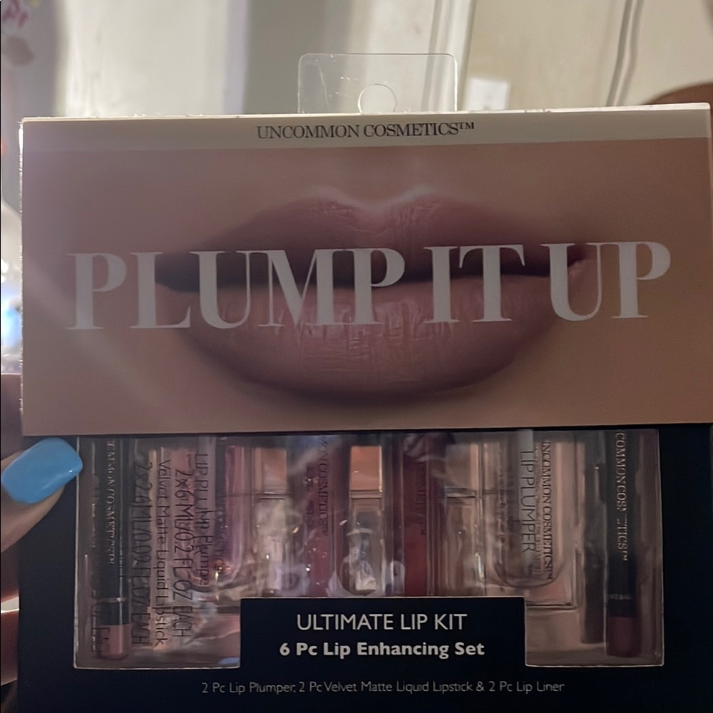 Pink and Cream Lip Gloss Set for a Voluminous Look